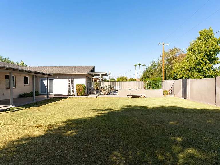 Oversized backyard big enough for volleyball net!