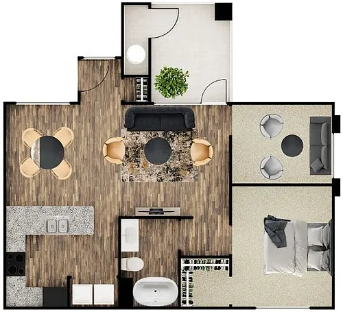 Floor plan Ocotillo w/ Den