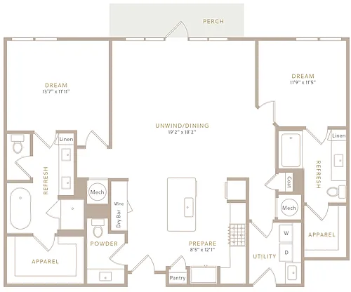 Floor plan PH2