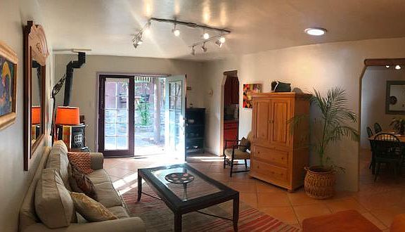 Living Room with French Doors
