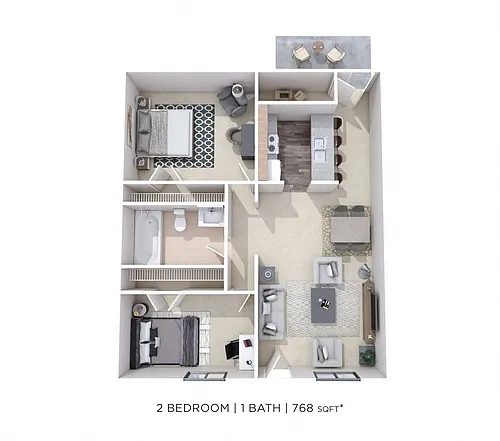 Floor plan Two Bedroom