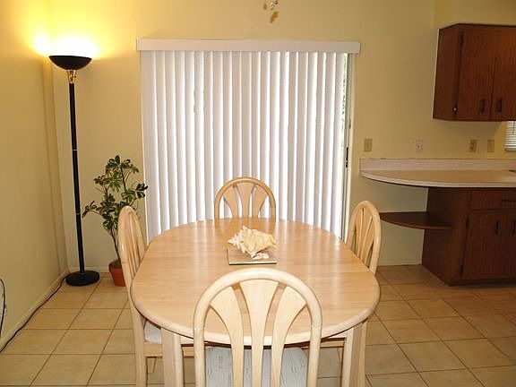 Dining Area overlooks Back Yard