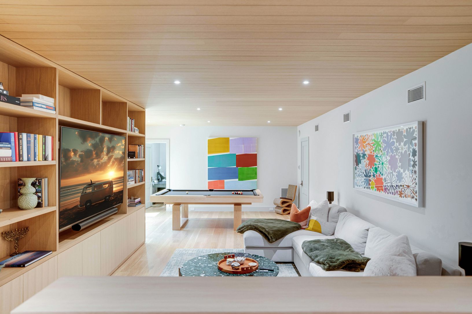  Lower level media room