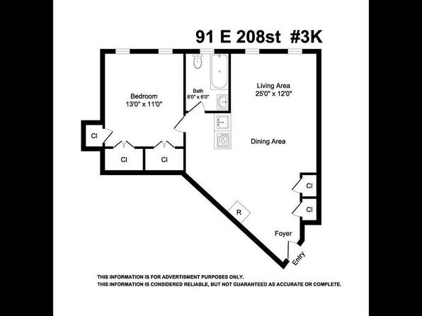 91 E 208th St APT 3K, Bronx, NY 10467