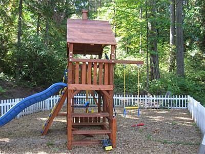 Fenced playground