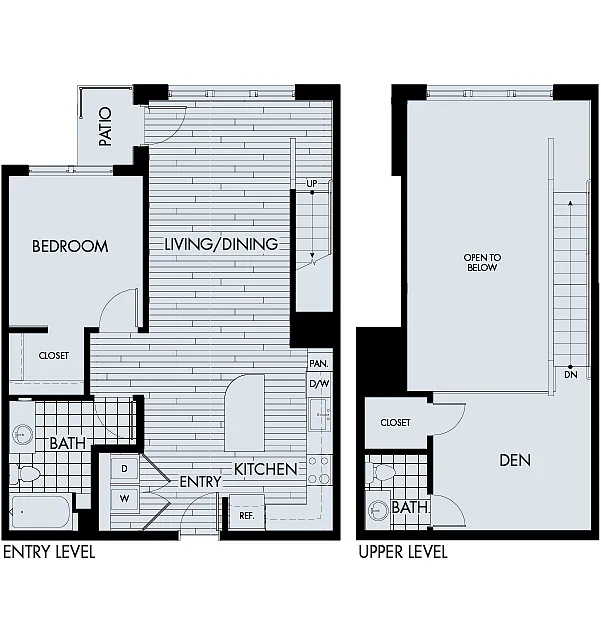 Floor plan Plan 1H (Townhome)