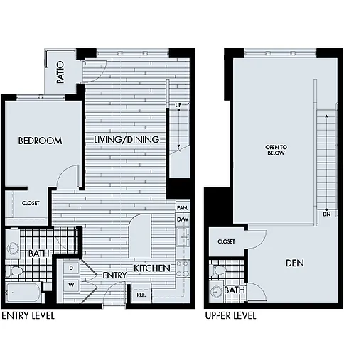 Floor plan Plan 1H (Townhome)