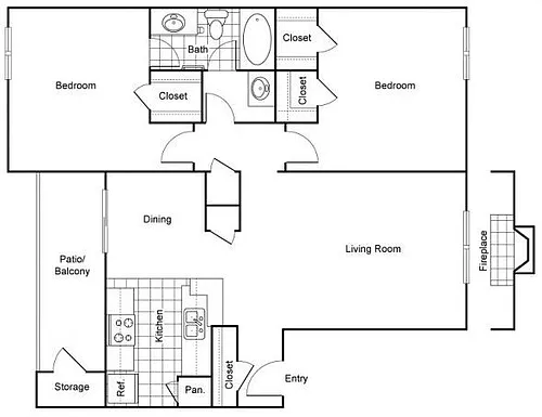 Floor plan B2 - 1065