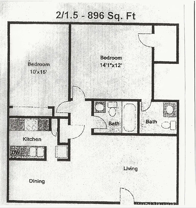 Floor plan 2x1 PLUS