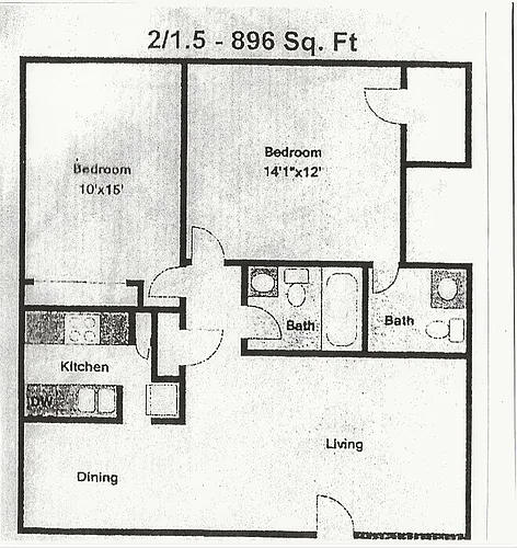 Floor plan 2x1 PLUS