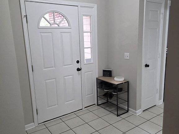 Inside front door.