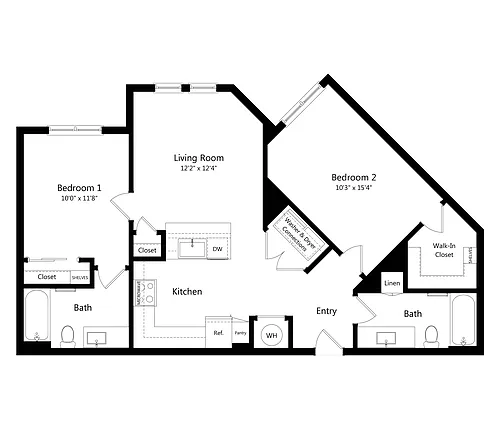 Floor plan B2 50% AMI