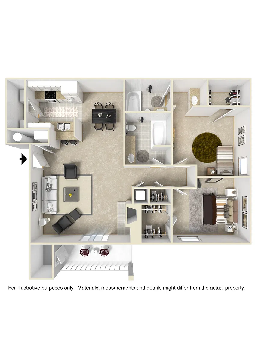Floor plan Two Bedroom