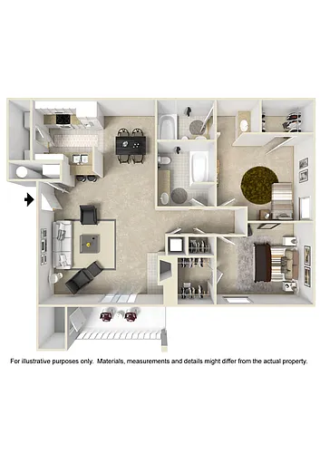 Floor plan Two Bedroom