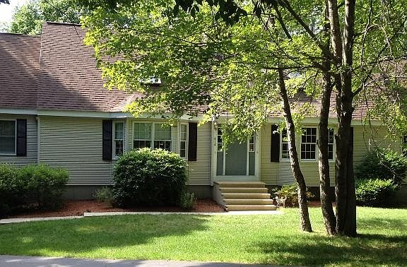 front of the house, B side is to the right