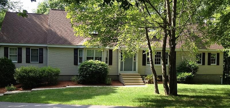 front of the house, B side is to the right