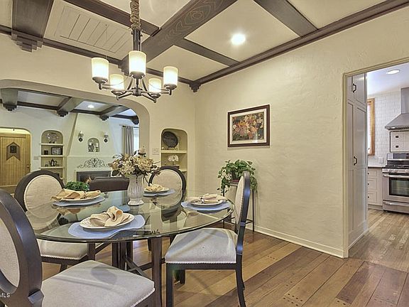 Original Ceiling Beams in Dining Room