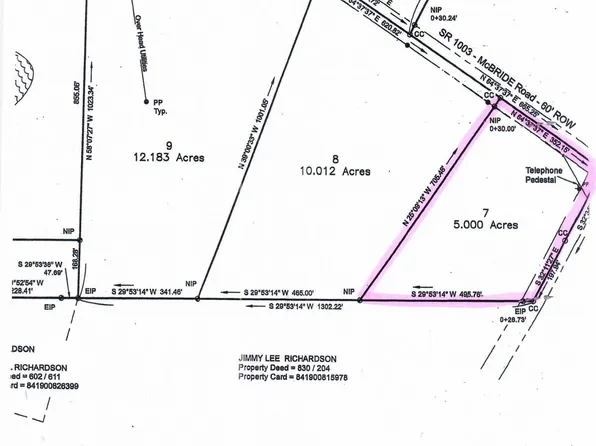 Lot 7 Tbd Mcbride Road, Jackson Springs, NC 27281