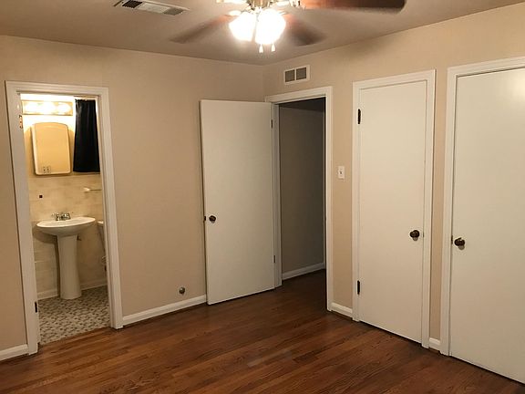 Master bedroom with the half bath.