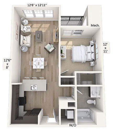 Floor plan A11-772sq-Black-7208