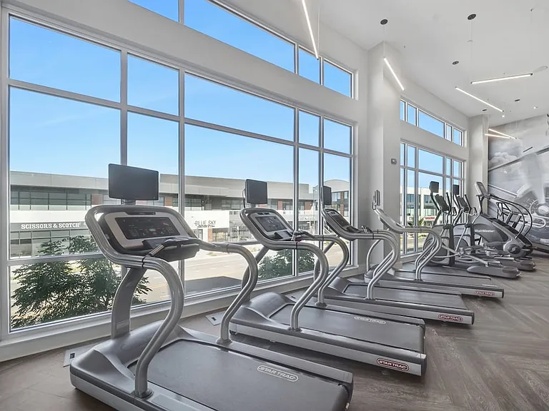 State-of-the-art fitness center with cardio equipment