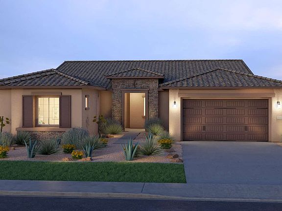 Ranch Hacienda Elevation B Rendering