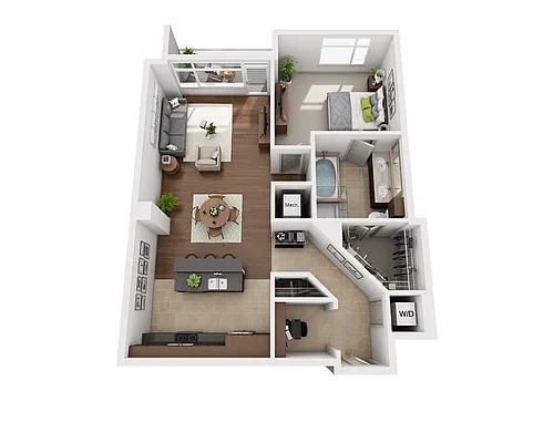 Floor plan Plan E (A1E)