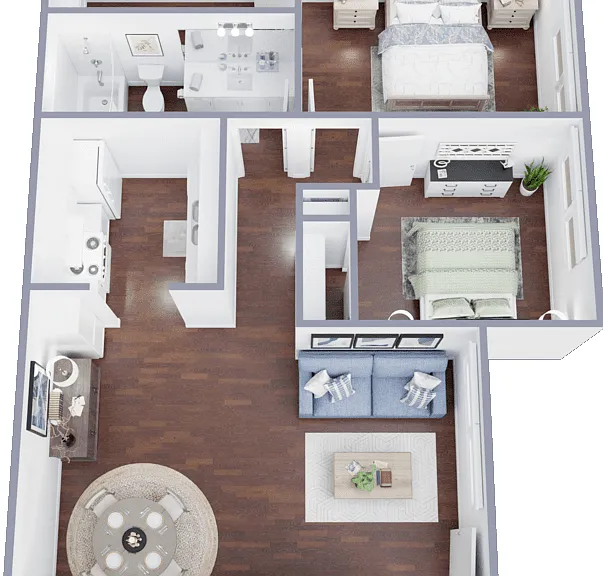 Plan B Floorplan Diagram