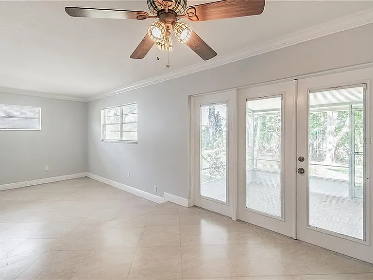 French doors off dining room