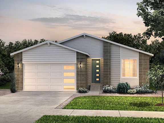 Elevation C boasts a clean, minimalistic design with angular structures, brick accents, and a stylis