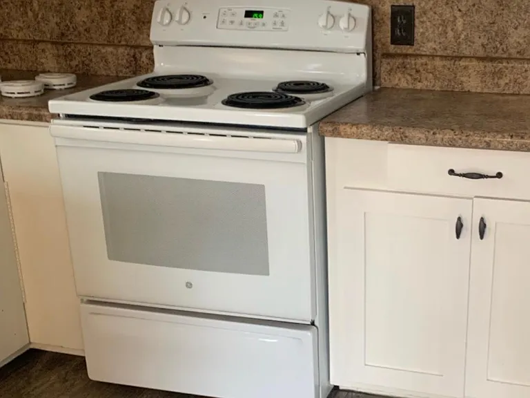 Kitchen with new tile flooring
