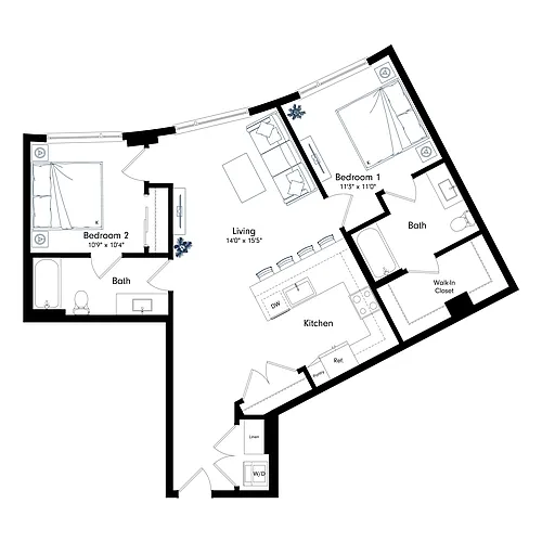 Floor plan B3