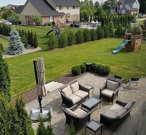 Patio and yard