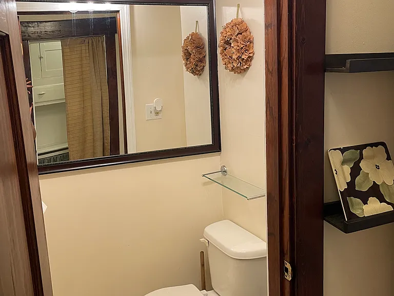 Half bathroom on the first floor
