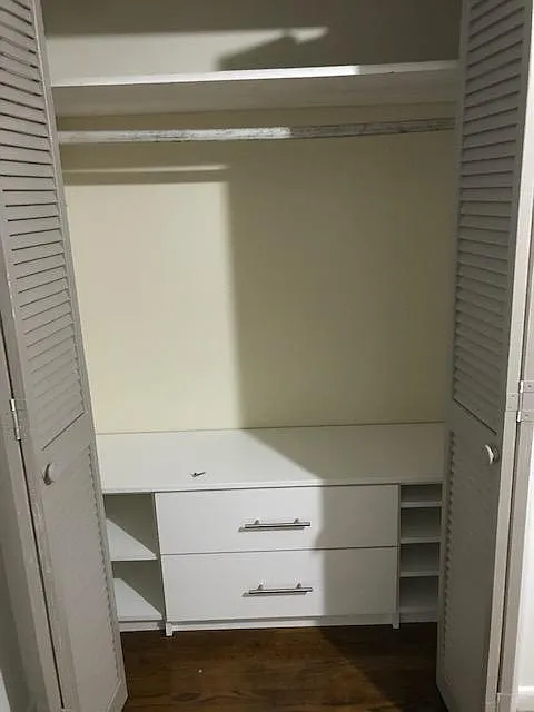 closet with drawers