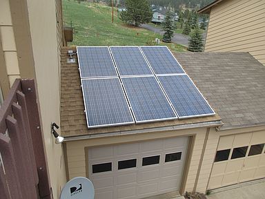 Photovoltaic Solar Panels on Garage
