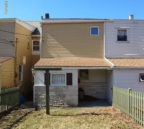 back showing porch