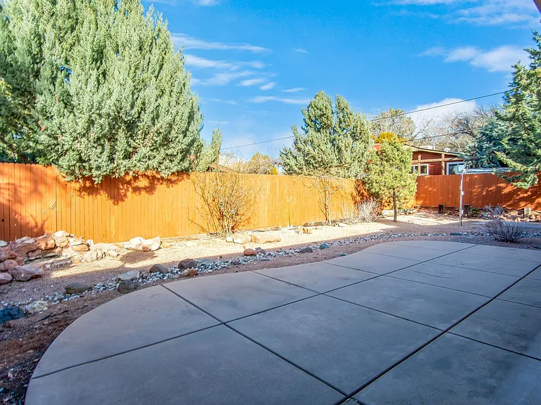Spacious back patio