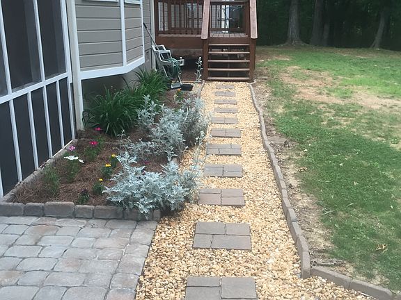 Walkway to back deck