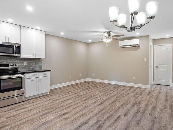 Kitchen and Living room area.