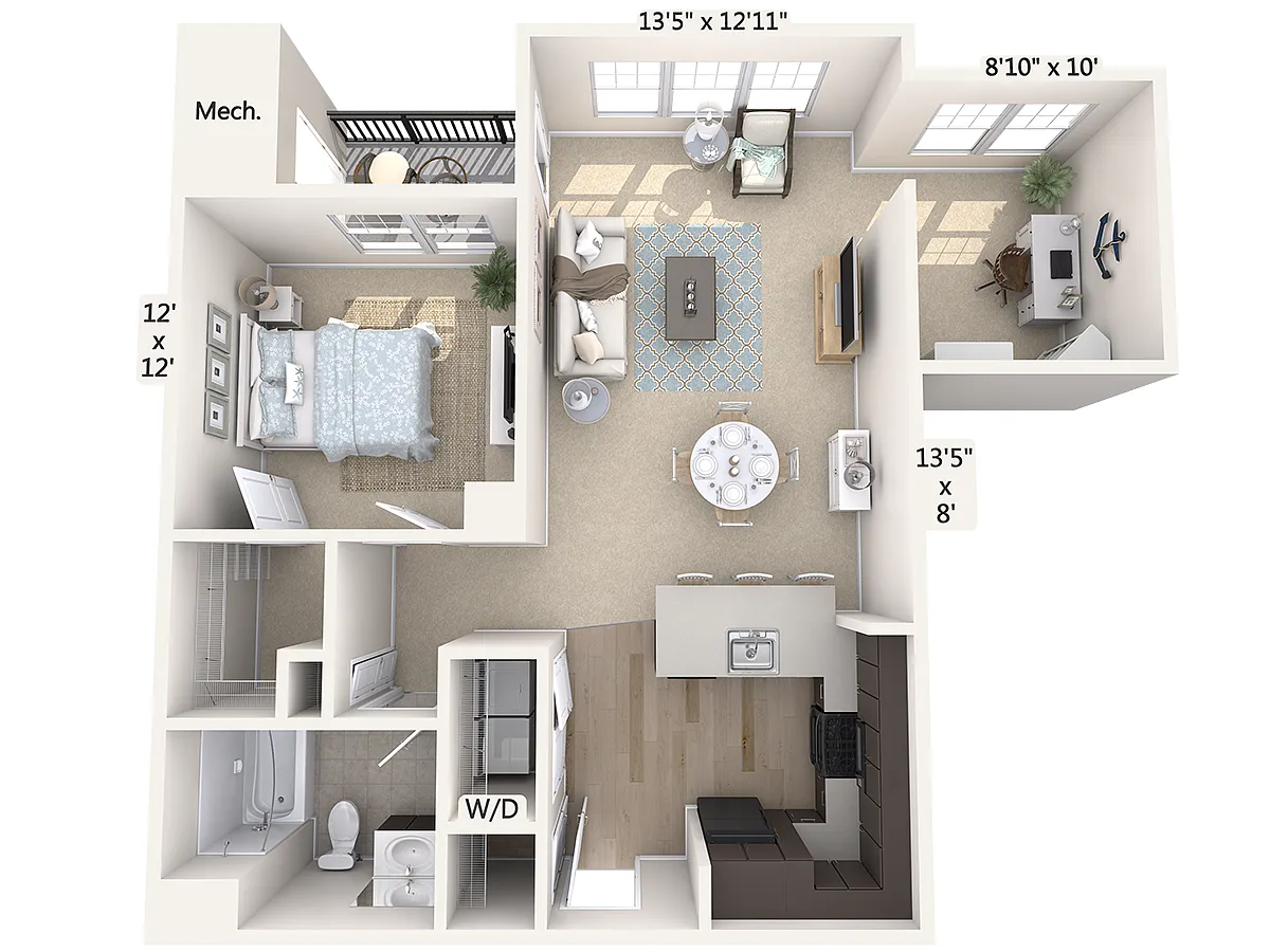 Floor plan A2D-909-Black