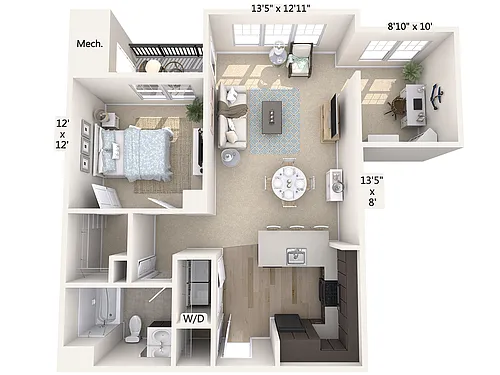 Floor plan A2D-909-Black