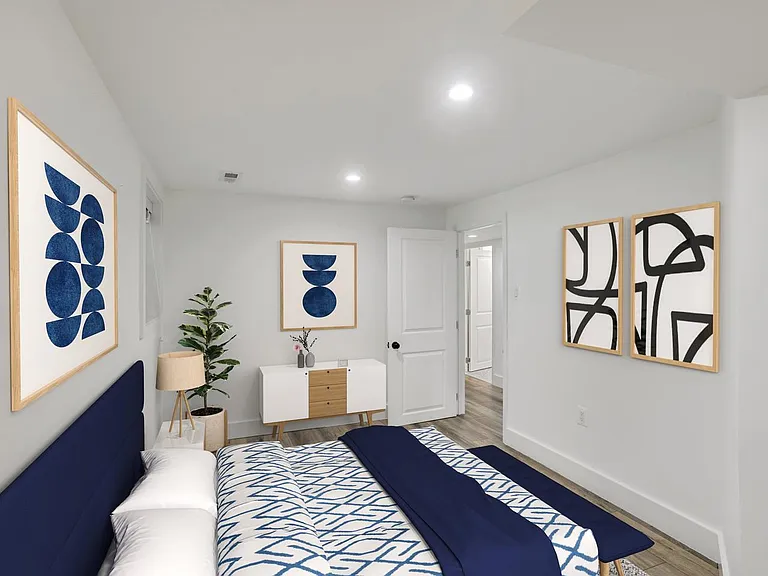 Bedroom 5. This image shows a virtually furnished space. Bedrooms come unfurnished.