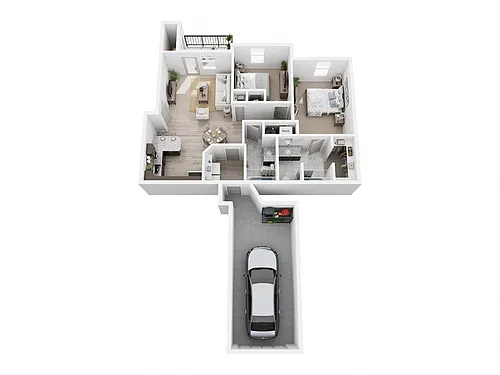 Floor plan Longspur (with garage)