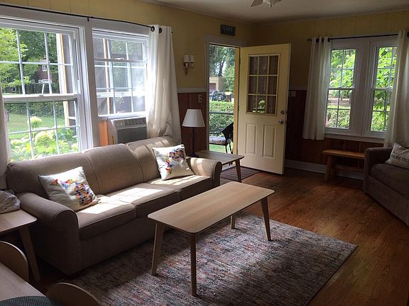 South-facing windows let the sunshine in.