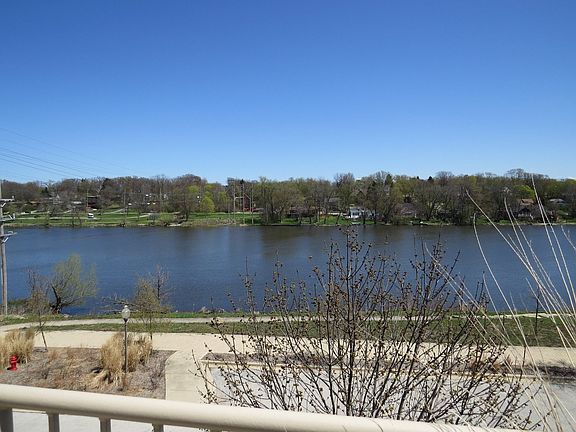 VIEW OF FOX RIVER FROM THE BALCONY