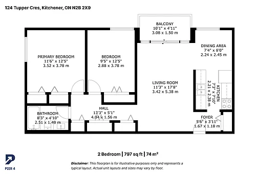 Floor plan 2 Bedroom