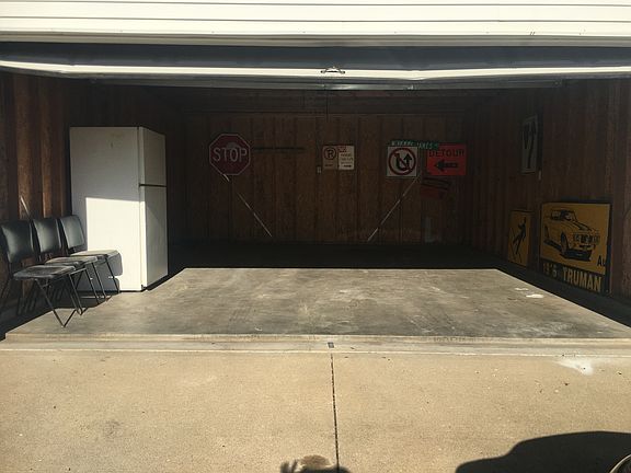 2 car detached garage with remote access.