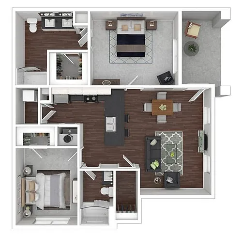 Floor plan Unit B1-LB
