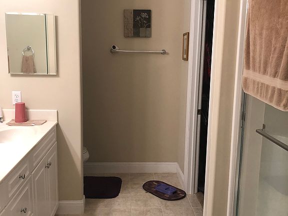 Master bathroom with closet